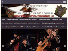 Tablet Screenshot of cowboycampfiretales.com